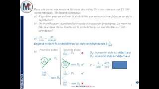 Exercice Probabilités deux étapes [upl. by Selohcin]