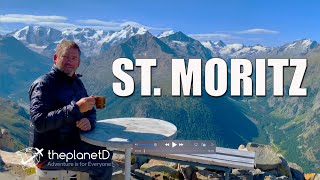 A Tour of St Moritz Switzerland  Kulm Hotel and the Muottas Muragl Hike [upl. by Adiaj]