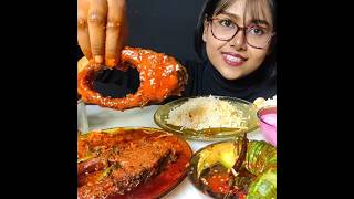 ASMR EATING SPICY FISH CURRY🔥 BASMATI RICE  shorts mukbangnasmreating mukbangasmr asmr [upl. by Pip]