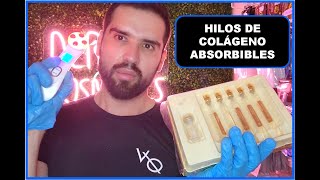 Hilos Líquidos de Colágeno Absorbibles Antiarrugas VENZEN Reseña Guía de Uso  DERCLIN [upl. by Ekram]