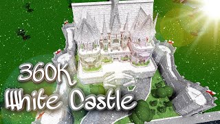 BLOXBURG MINI WHITE CASTLE TOUR 360K [upl. by Hairaza129]