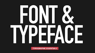 The Difference Between Typefaces and Fonts [upl. by Engelhart]