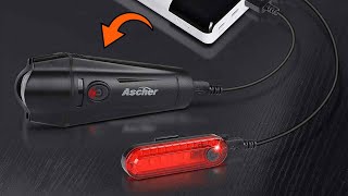 Ascher Ultra Bright USB Rechargeable Bike Light Review  Is It Worth the Hype [upl. by Ylram]