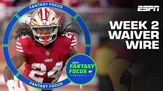 Week 1 Recap Pt 2  Waiver Wire Adds  Fantasy Focus 🏈 [upl. by Elatnahs630]