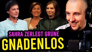 Sahra Wagenknecht zerstört GöringEckardt bei Maischberger  Proletopia Reaction [upl. by Enileve680]