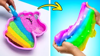 DIY Rainbow Slime How to Make Free DIY Fidget Toys [upl. by Zetrauq]