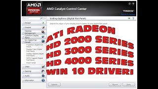 ATI AMD Radeon eski ekran kartları Windows 10 driver yükleme 2023 [upl. by Hewe625]