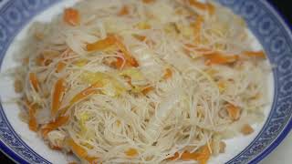 How to fry beehoon without breaking it and make it super spongy [upl. by Ivor452]