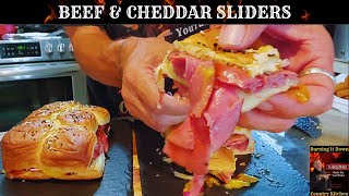 Beef amp Cheddar Sliders Recipe [upl. by Sheilah554]