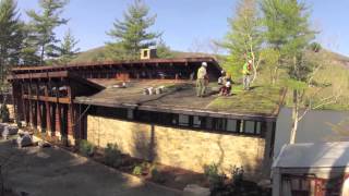 Lake Toxaway NC Green Roof Installation [upl. by Erdua]