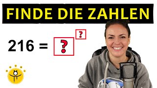 Welche Zahlen fehlen – Schreibe als Potenz [upl. by Veradis]