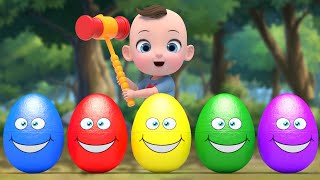 Baby 5 Color Eggs Song  Twinkle Little Star Nursery Rhymes  Baby amp Kids Songs [upl. by Anilak]