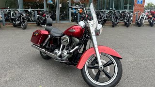 HarleyDavidson FLD Switchback 1690 12 Red walkaround with engine sound for sale [upl. by Ritz]