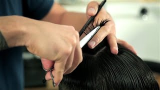 BASIC SCISSOR CUTTING  Short Messy Haircut  For Beginners [upl. by Relda796]