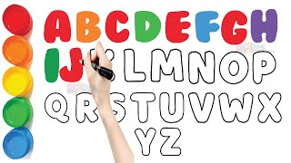 Abc Dotted Tracing English Alphabet Writing Preschool learning kidssong toddlers alphabets 82 [upl. by Niwred]