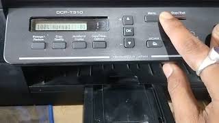 Brothers DCPT310 Printer head cleaning [upl. by Ripleigh]