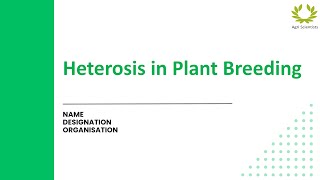 Heterosis Heterosis in Plant Breeding How to find Commercial Heterosis in Plant Breeding [upl. by Yuk]