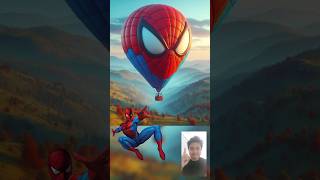 Superheroes but Air Balloon  Marvel amp DC Characters marvel avengers shorts [upl. by Camroc]