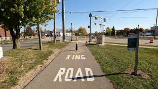 BIKE RIDE IN WIXOM along Pontiac Trail amp Michigan Bike Trail Oct 21 [upl. by Carberry]