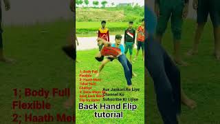 Back Flip Tutorial Sirf 2 Steps Me Sikhe 😱  Raj Kumar  shorts video  Tutorial Video  👈😱🔚 [upl. by Ahseat]