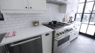 Interior Design — Crisp Clean amp Narrow BrooklynStyle Galley Kitchen Renovation [upl. by Kciregor91]