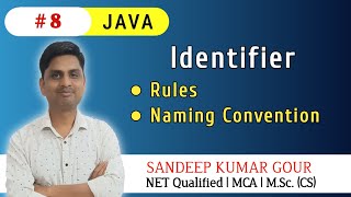 Identifiers in JAVA  Rules for identifier  Naming convention in JAVA [upl. by Netsrik]