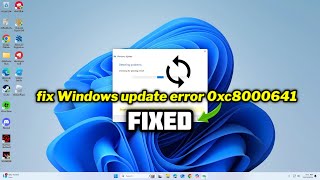 FIXED Windows update error 0xc8000641 [upl. by Adnical]