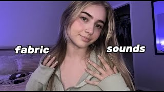 ASMR Fabric Sounds amp Collarbone Tapping fast amp aggressive scratching hand  mouth sounds [upl. by Paton]