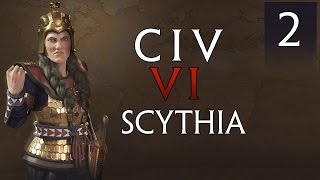 Civilization 6 Gameplay Scythia Part 2  Relationship Goals Lets Play Civ 6 First Look [upl. by Peatroy]