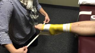 How To Tape An Achilles Tendon Strain with Elastikon [upl. by Sremmus22]