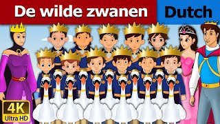 De wilde zwanen  Wild Swans in Dutch  4K UHD  Dutch Fairy Tales [upl. by Nicolette138]