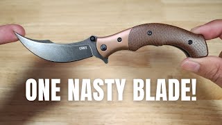 TOP PICK FOLDING EDC KNIFE CRKT RITUAL COMPACT FULL REVIEW [upl. by Yadroc]