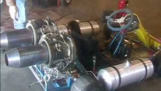 Twin Turbine Go Kart with high performance afterburners [upl. by Quin]