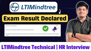 🔥LTIMindtree Breaking News  Exam Result Declared  LTIMindtree Technical HR Interview Questions [upl. by Aneleairam]