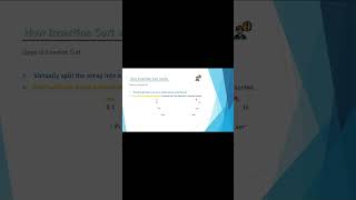 Quick Insertion Sort Explained  YouTube Shorts [upl. by Lucilla948]