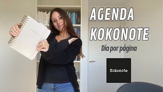 AGENDA KOKONOTE DÍA por PÁGINA  Cómo ES por DENTRO y cómo me ORGANIZO en el TRABAJO [upl. by Ennairek]