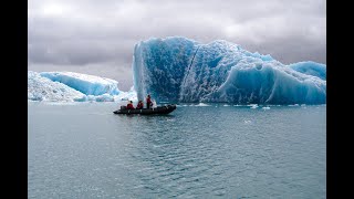 Glacier Lagoon Iceland Zodiac Boat Tour [upl. by Hospers277]