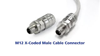 M12 XCoded Male Cable Connector [upl. by Swen]