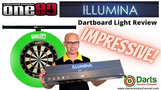 One80 Illumina Dartboard Light Review [upl. by Atiram569]