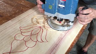 Amazing Ideas for New Wood Carving Design  How to Carve Textures on Wood [upl. by Yesak75]