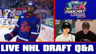 Live NHL Draft QampA  Prospect Talk 59 [upl. by Simona383]