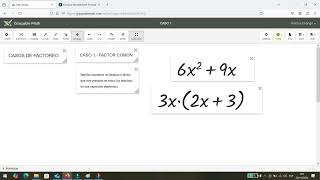 CASO 1 Factorización por Factor común [upl. by Eveam]