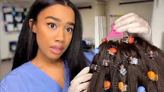 ASMR School Nurse Lice Check Roleplay You’re Infested P2 🪲🔦 Lice Check Removal ASMR [upl. by Redwine]