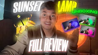 Sunset light unboxing amp Review  sunset lamp unboxing amp Review  sunset light  sunset lamp sunset [upl. by Ahtibbat]