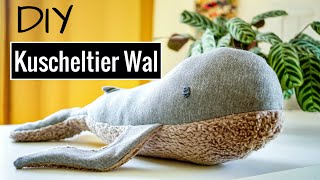 DIY Kuscheltier Wal selber nähen  VERLOSUNG  Nähanleitung für Anfänger mit Schnittmuster [upl. by Ohaus]