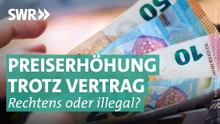 Wissenswertes zu Preisanpassungen und Preiserhöhungen Marktcheck SWR [upl. by Nilkoorb]