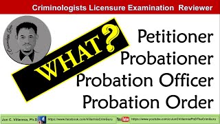 What is a PROBATION Petitioner Probationer Probation Officer [upl. by Elston]