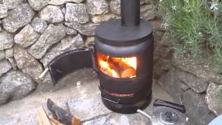 Gas bottle woodburner [upl. by Lemyt]