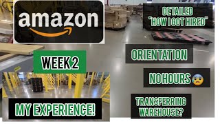 AMAZON my WORKING experience WEEK 2  Sort Center  Orientation  Transferring  BLUE BADGE [upl. by Barcus]