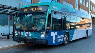 Niagara Transit Ride Video on 5305 on route 70 Brock University  Niagara College Welland Campus [upl. by Nora]